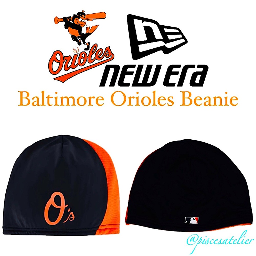 New Era Baltimore Orioles Men’s AC Performance Toque Knit Beanie Hat, OS